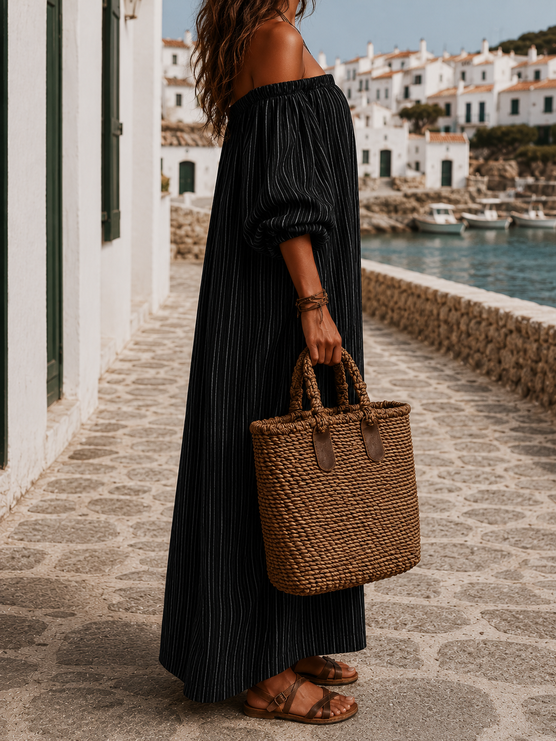 Mabel - Flowing Striped Maxi Dress