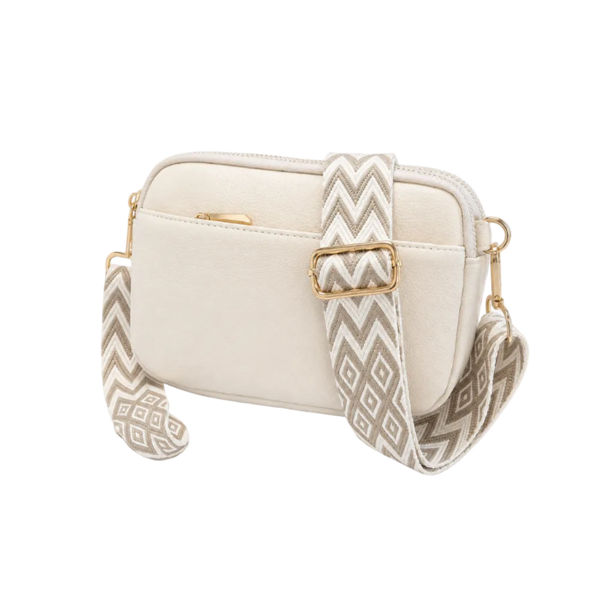 Adhara - Structured Vegan Leather Crossbody Bag