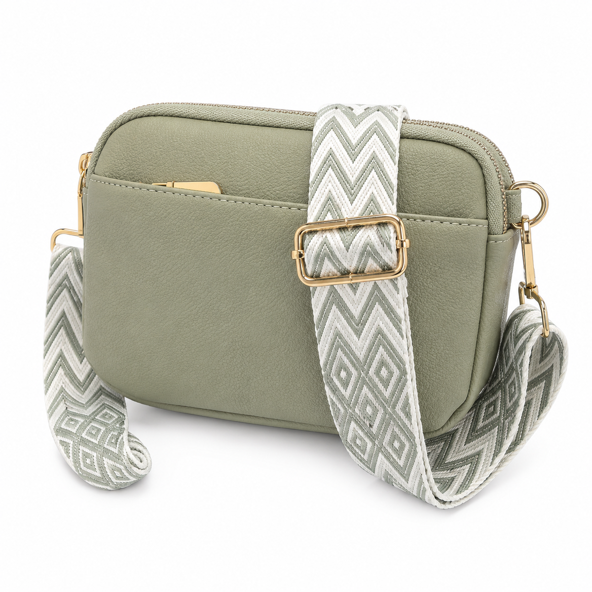 Adhara - Structured Vegan Leather Crossbody Bag