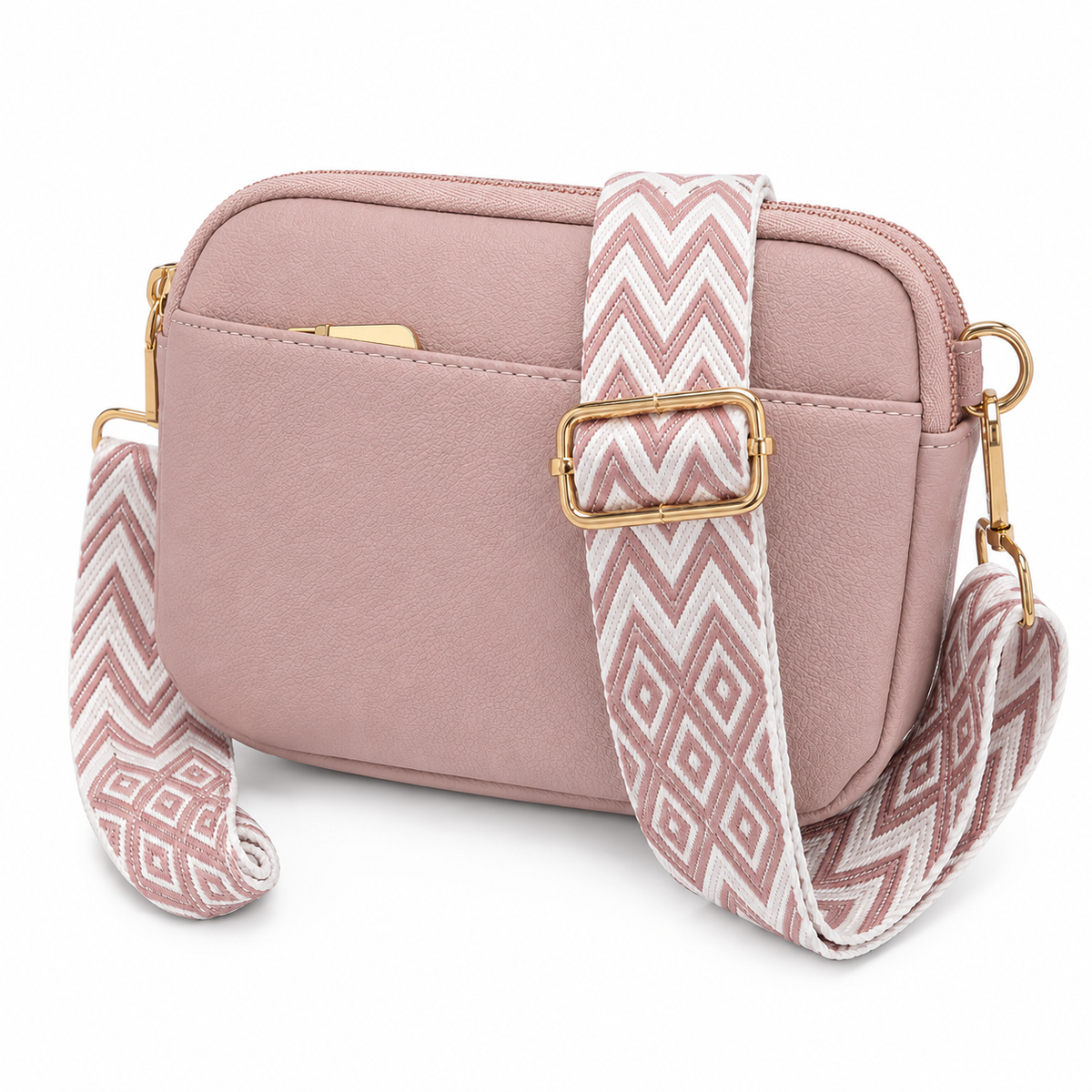 Adhara - Structured Vegan Leather Crossbody Bag