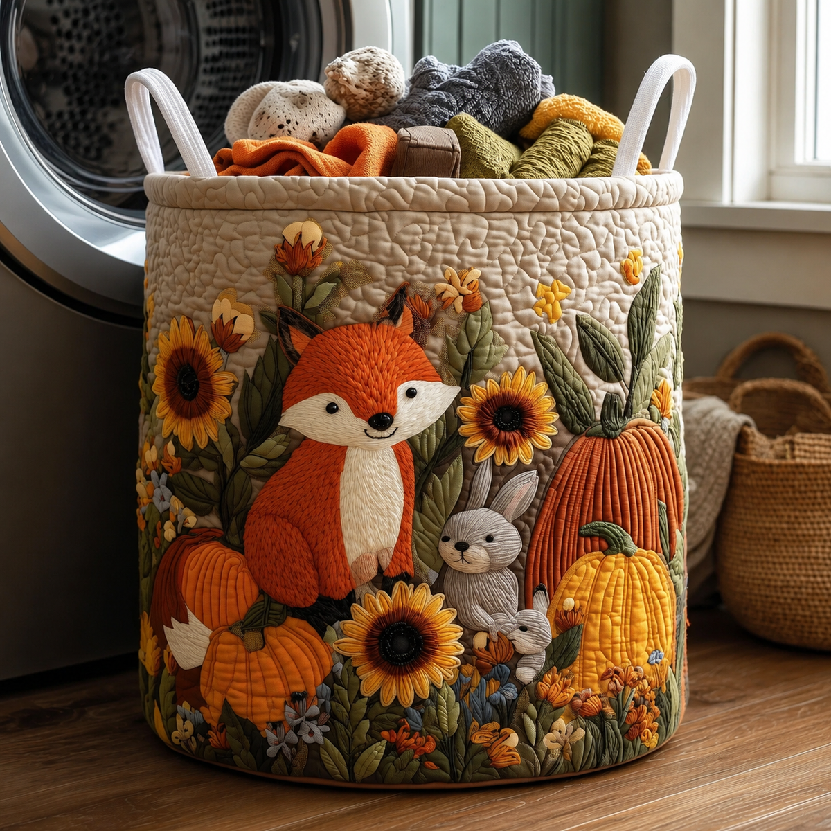 Nala – Hand-Quilted Fox Basket