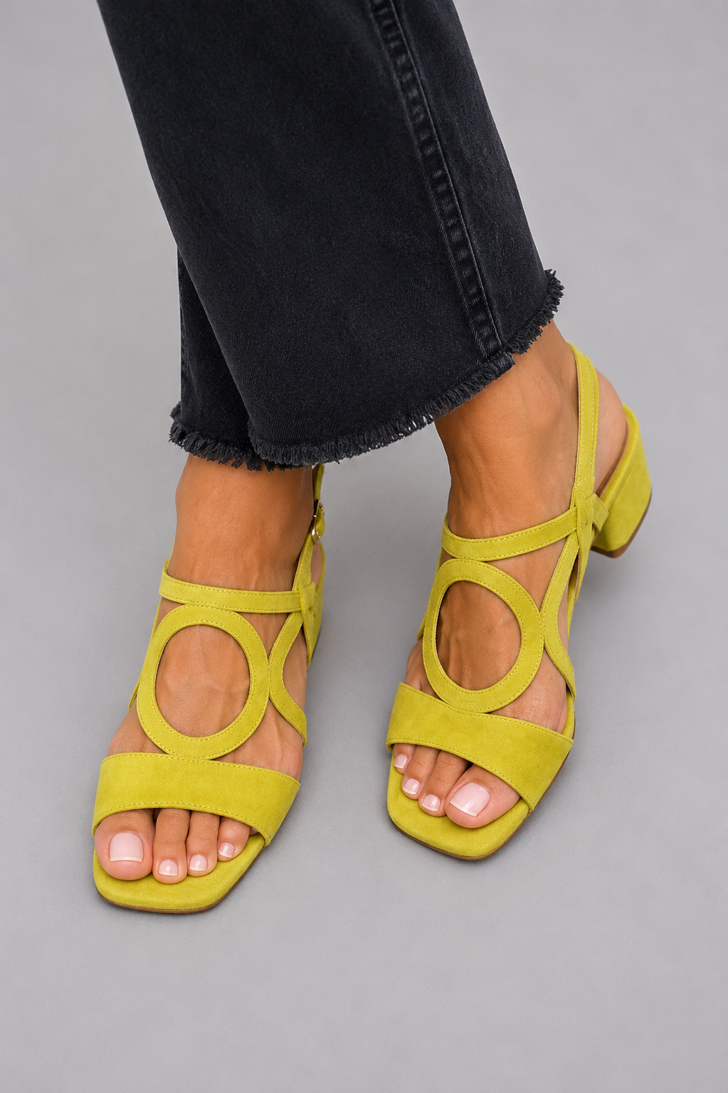 Kendra - Geometric Heeled Sandals