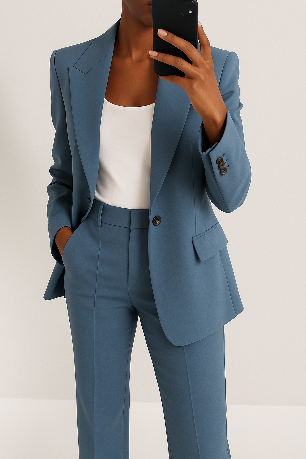 Erika -  Flattering Fit Suit Two-Piece Set