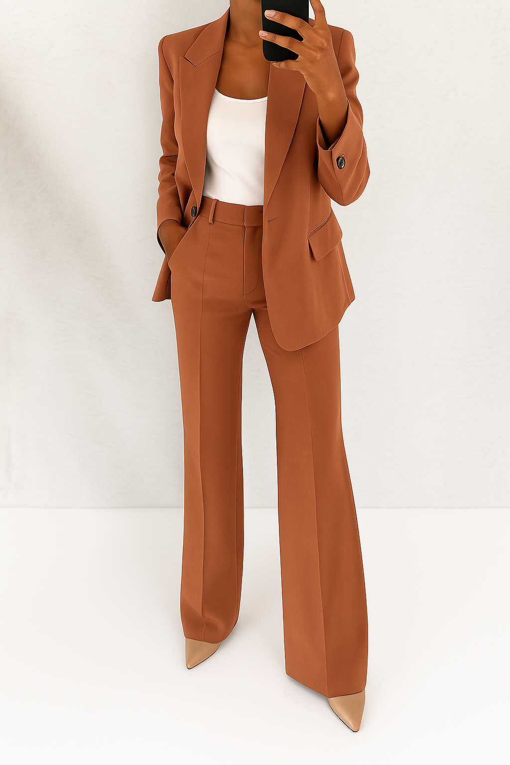 Erika -  Flattering Fit Suit Two-Piece Set