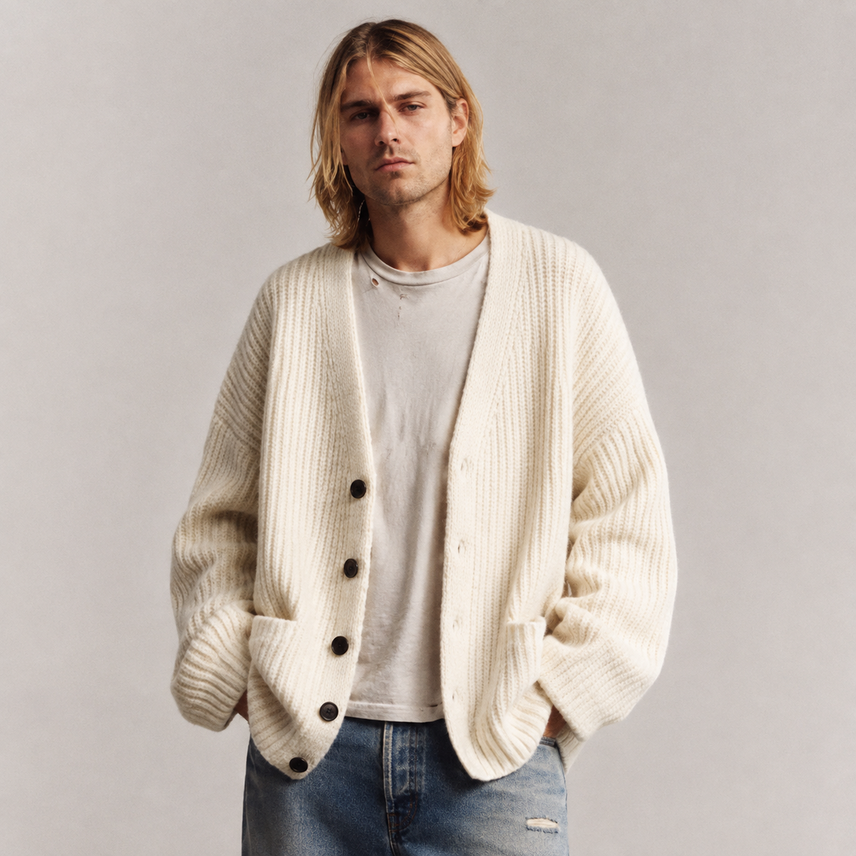 Wesley - Oversized V-Neck Cardigan