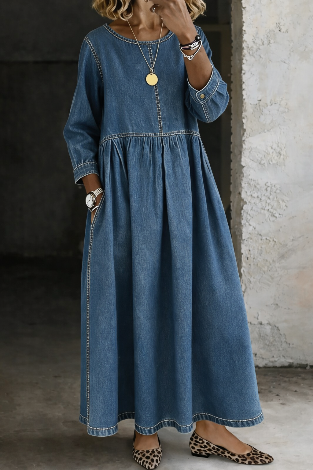 Remington - Vintage Denim Midi Dress