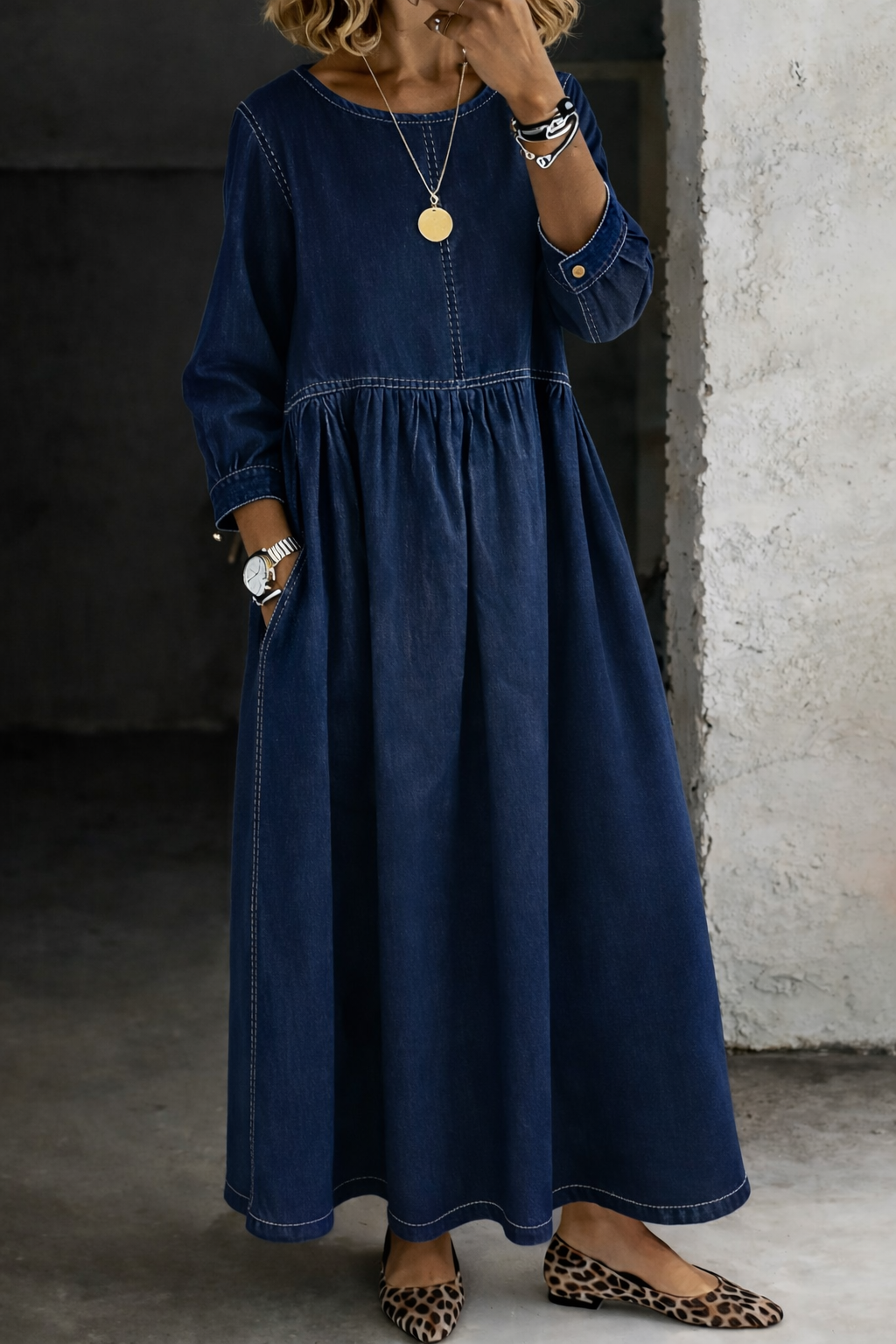 Remington - Vintage Denim Midi Dress