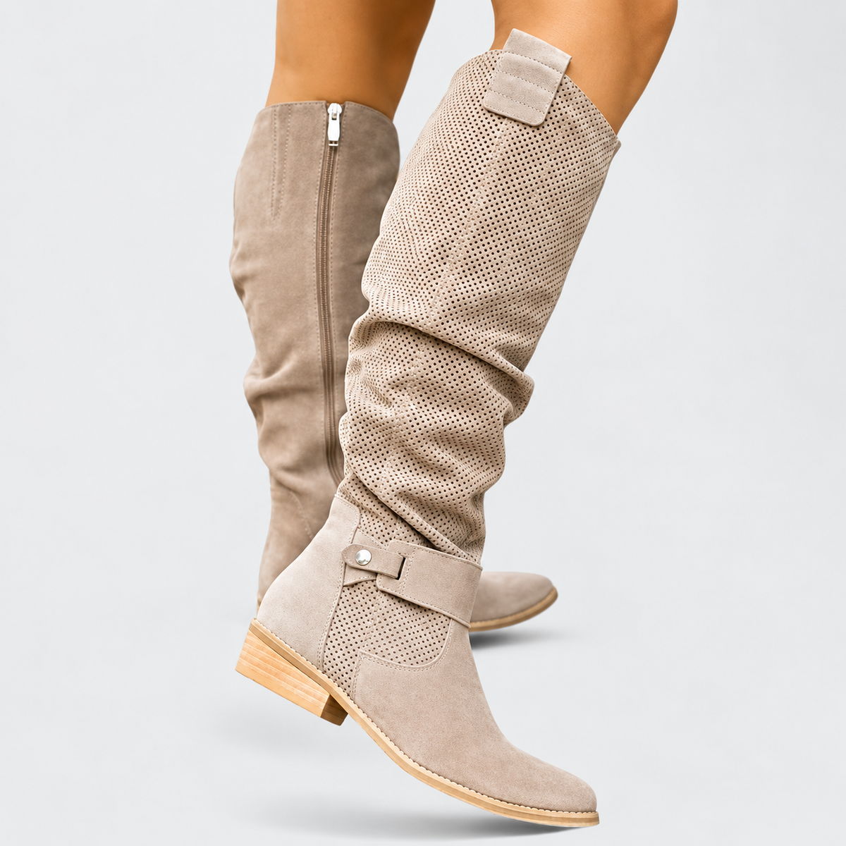 Rebekah - Cushioned Western Ankle Boots