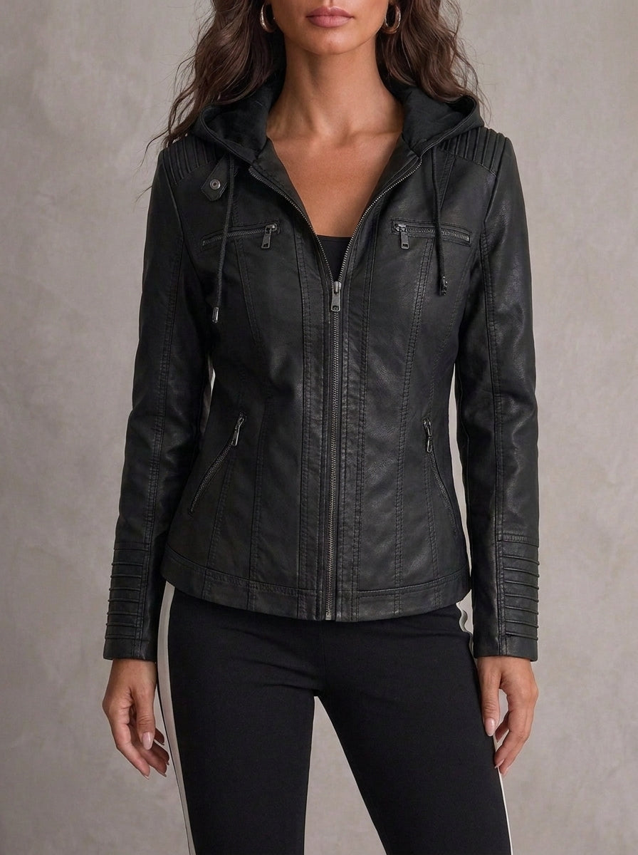 Ailany - Elegant Leather Jacket