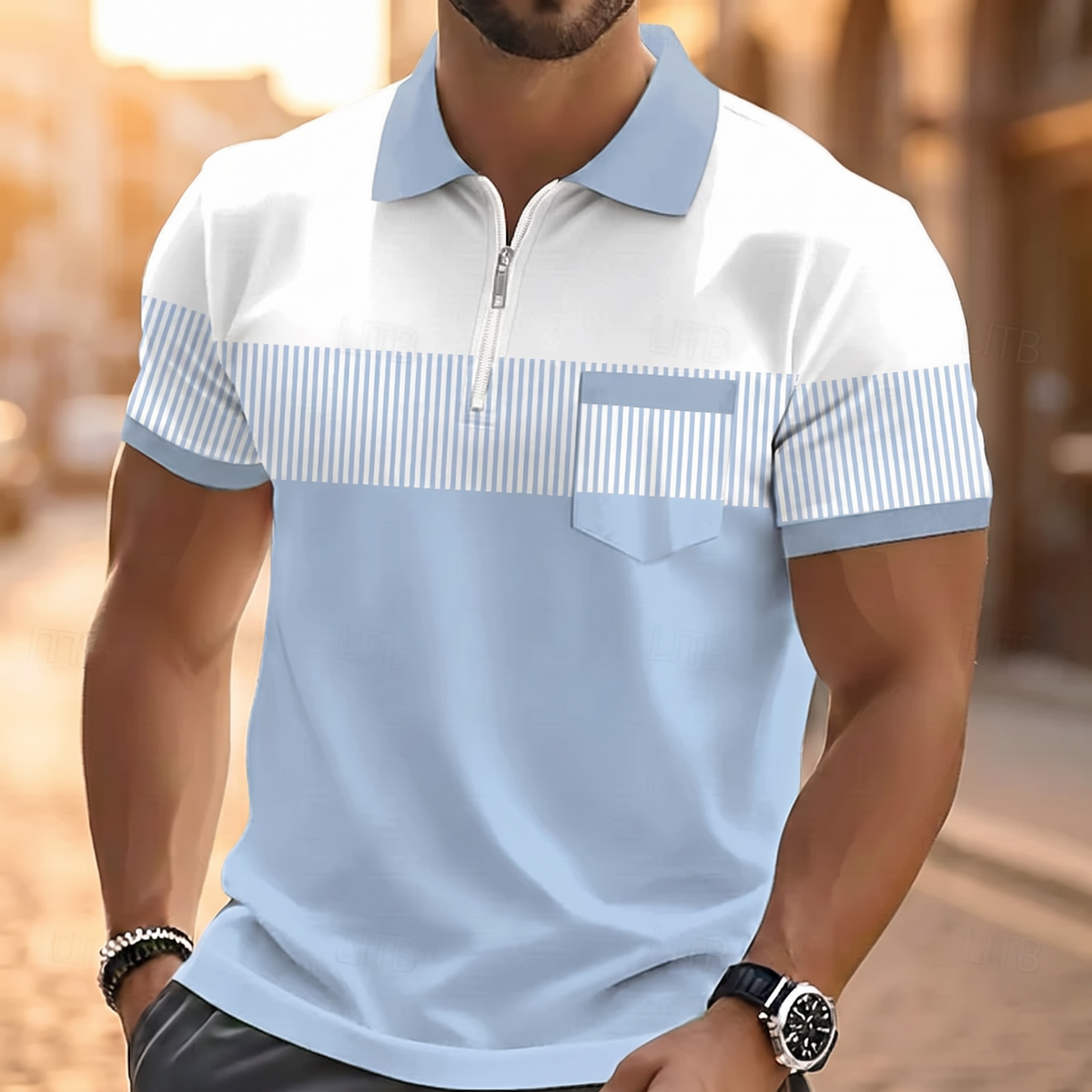 Maddox - Breathable Zip-Collar Polo