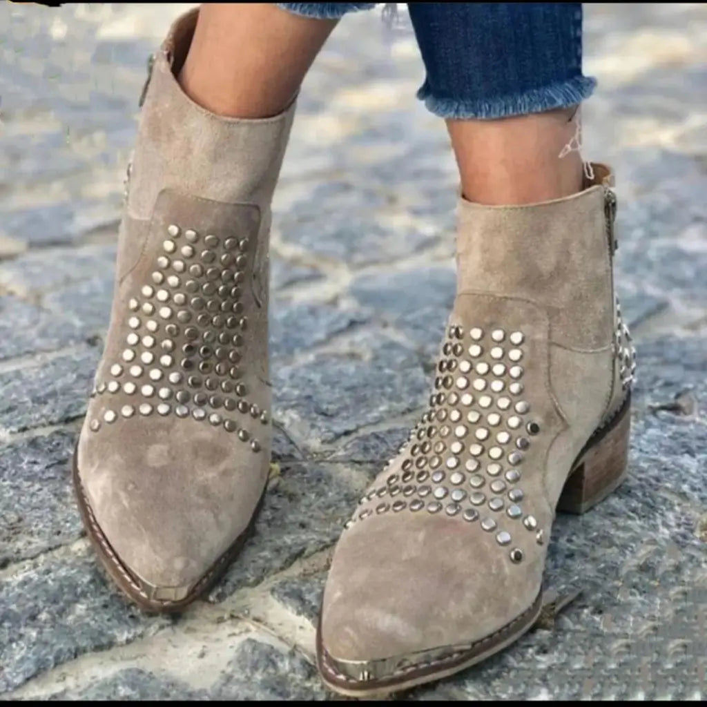 Annabel - Studded Ankle Boots