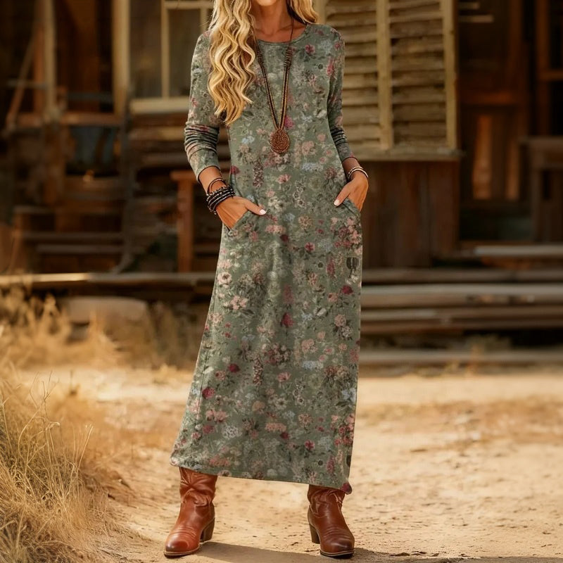 Liliana - Flattering Loose Draped Fit Dress