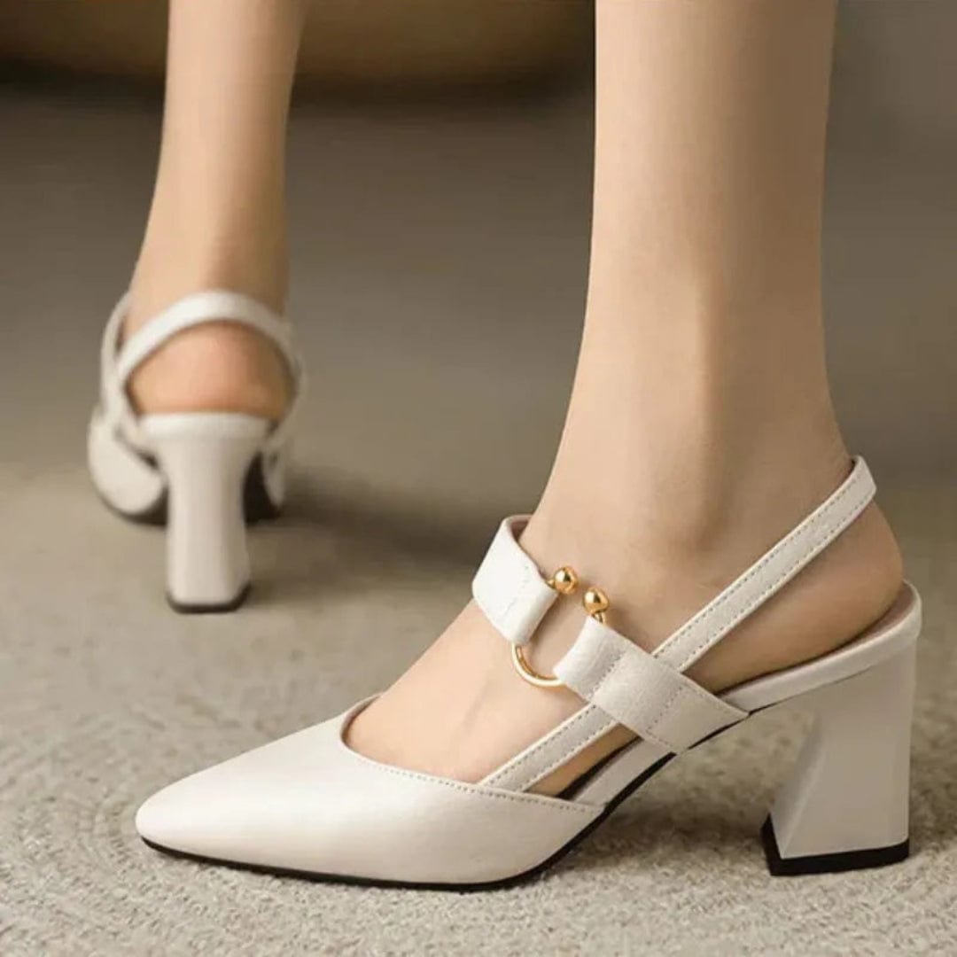 Lydia – Low-Heel Slingback Pumps