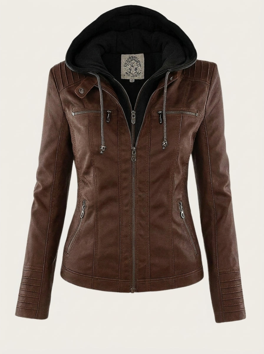 Ailany - Elegant Leather Jacket