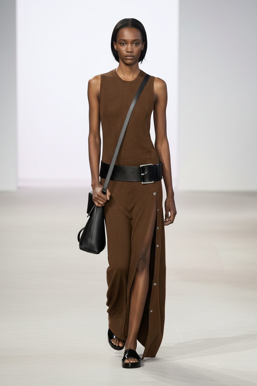 Alessia - Stretch Viscose Maxi Dress