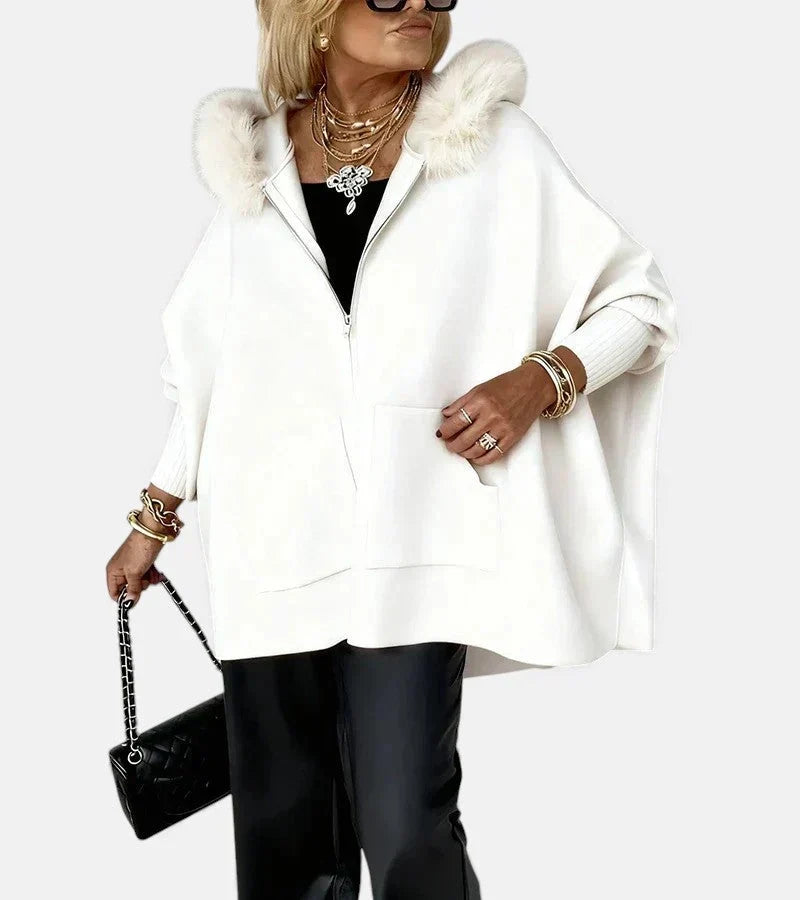 Kinsley - Elegant Fur-Collar Jacket