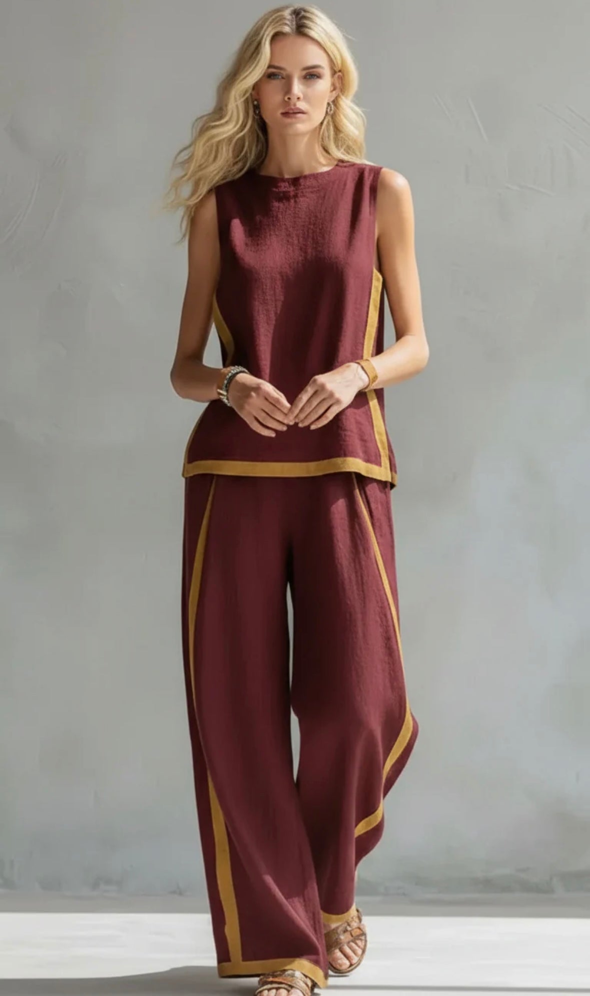 Kesya – Elegant Cotton-Linen Set