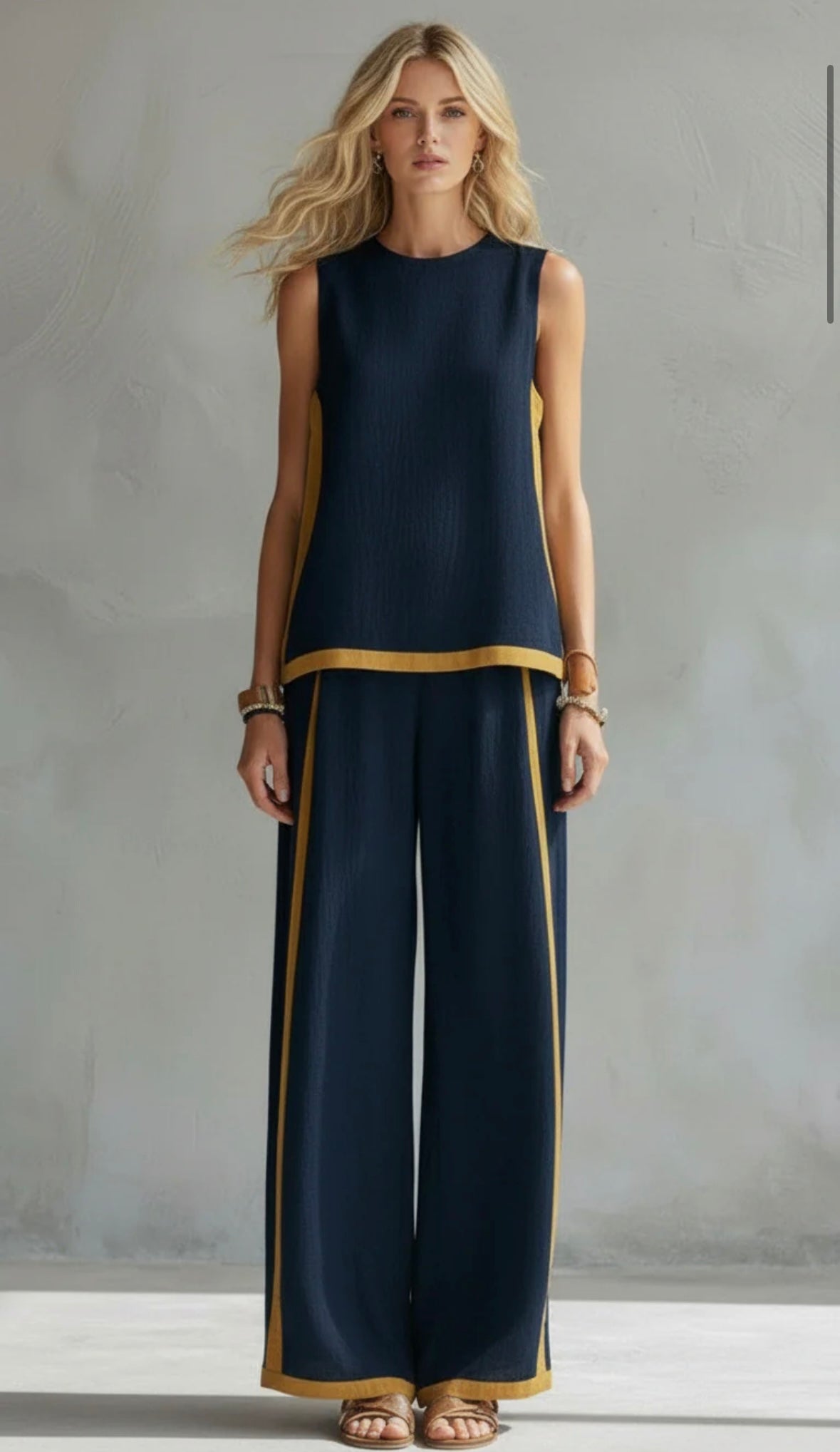 Kesya – Elegant Cotton-Linen Set