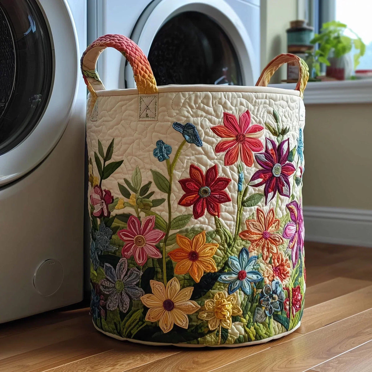 Tilly – Hand-Quilted Folding Basket