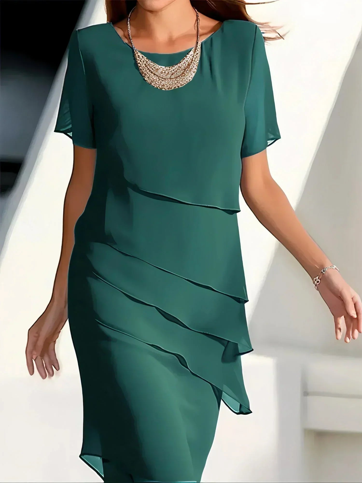 Mildred – Timeless Layered Elegant Dress