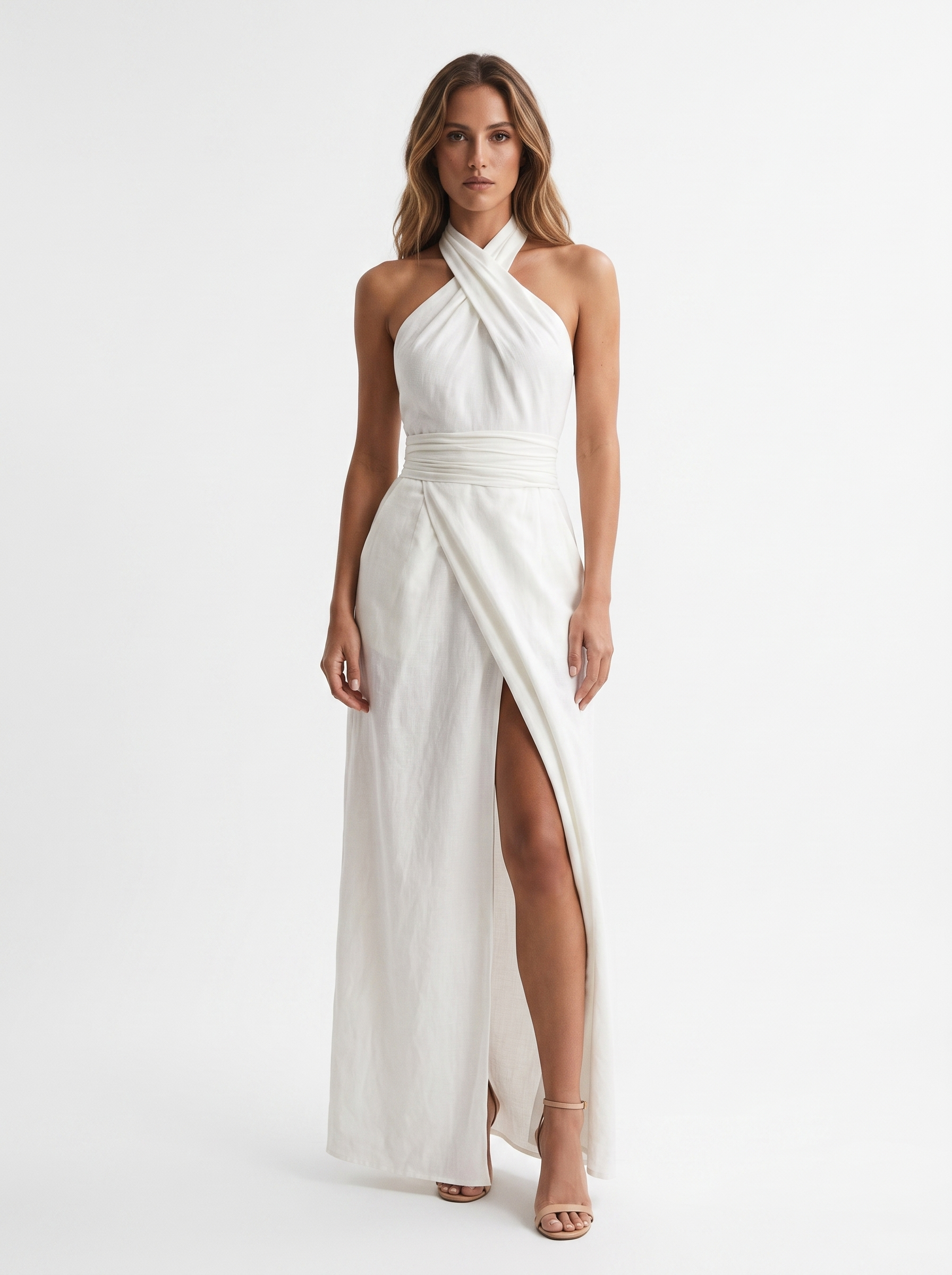 Norlene – Elegant Halter Maxi Dress