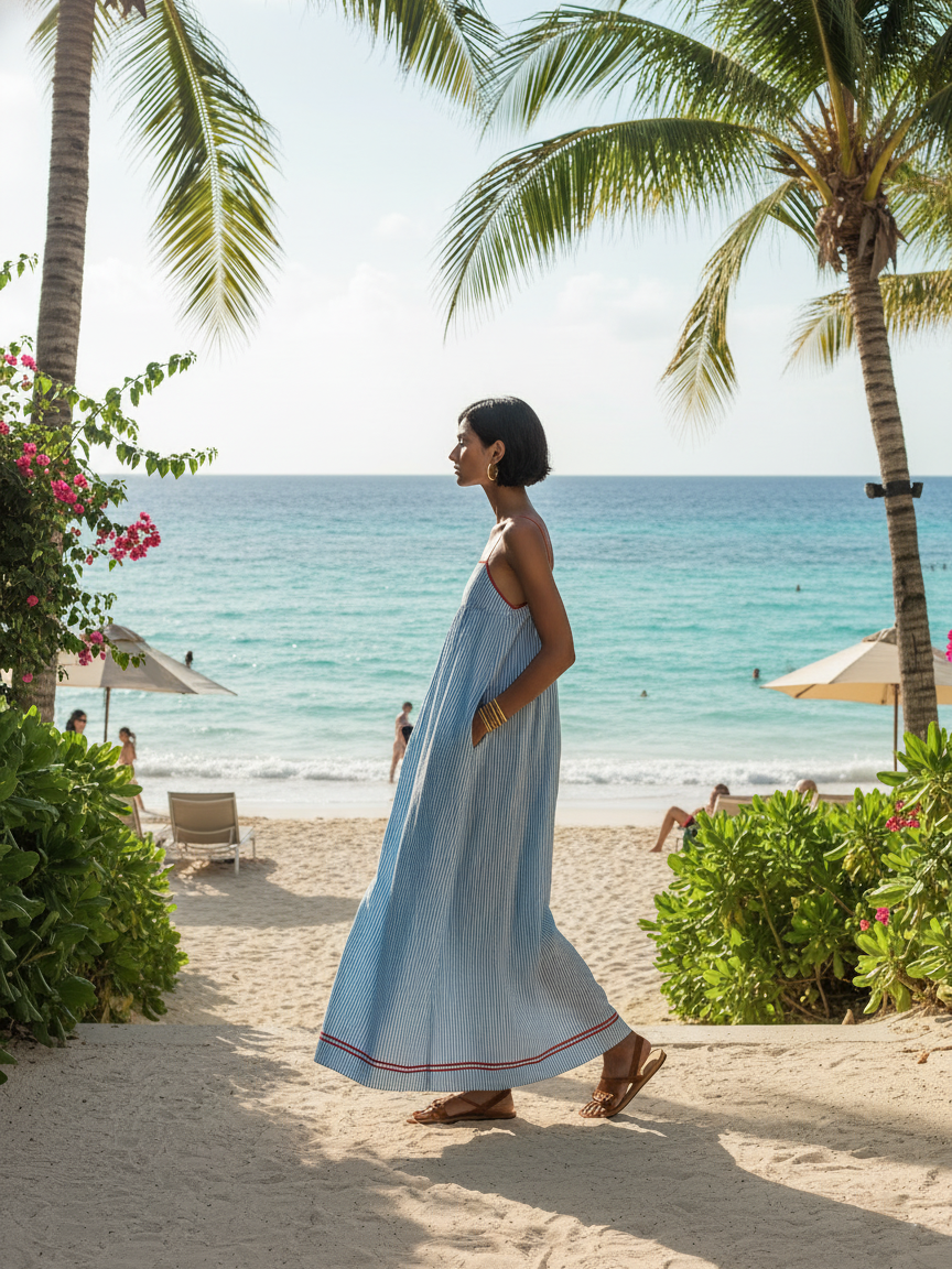 Reagan – Striped Maxi Summer Dress