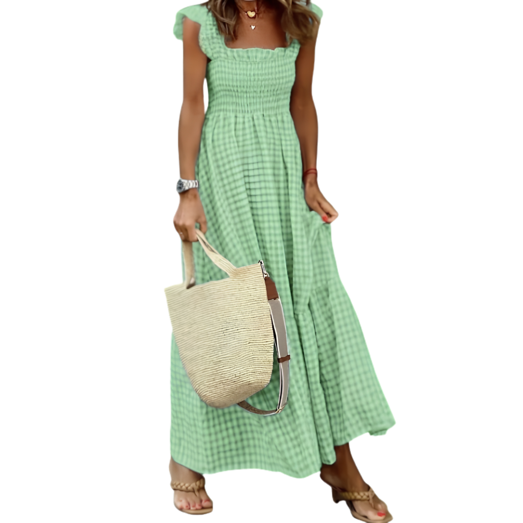 Aubrey - Retro Smocked Summer Dress
