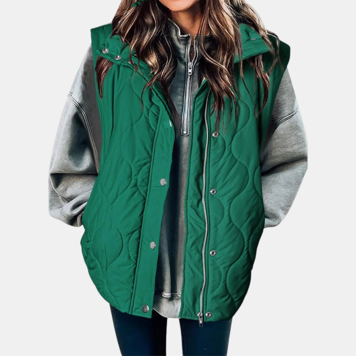 Wren - Quilted Hooded Puffer Vest