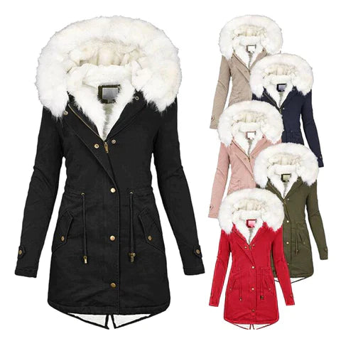 Minna – Winter Coat with Faux Fur Lining