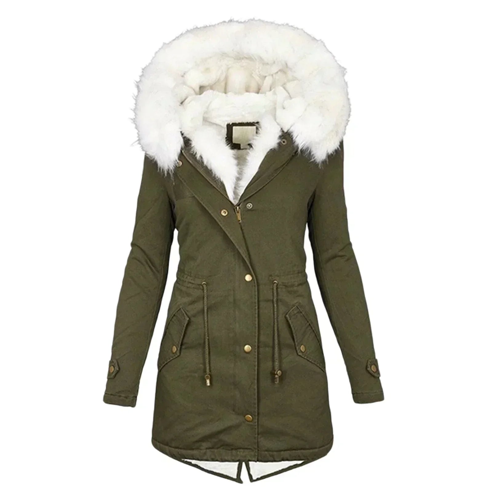 Minna – Winter Coat with Faux Fur Lining