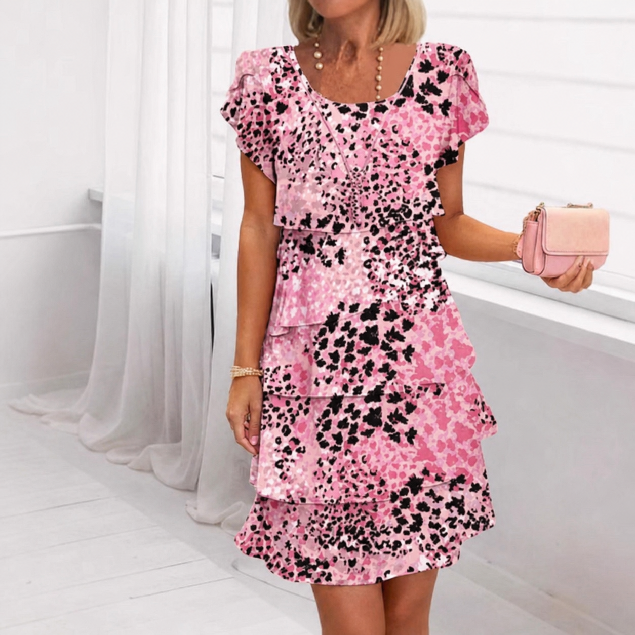 Kath - Elegant Printed Dress