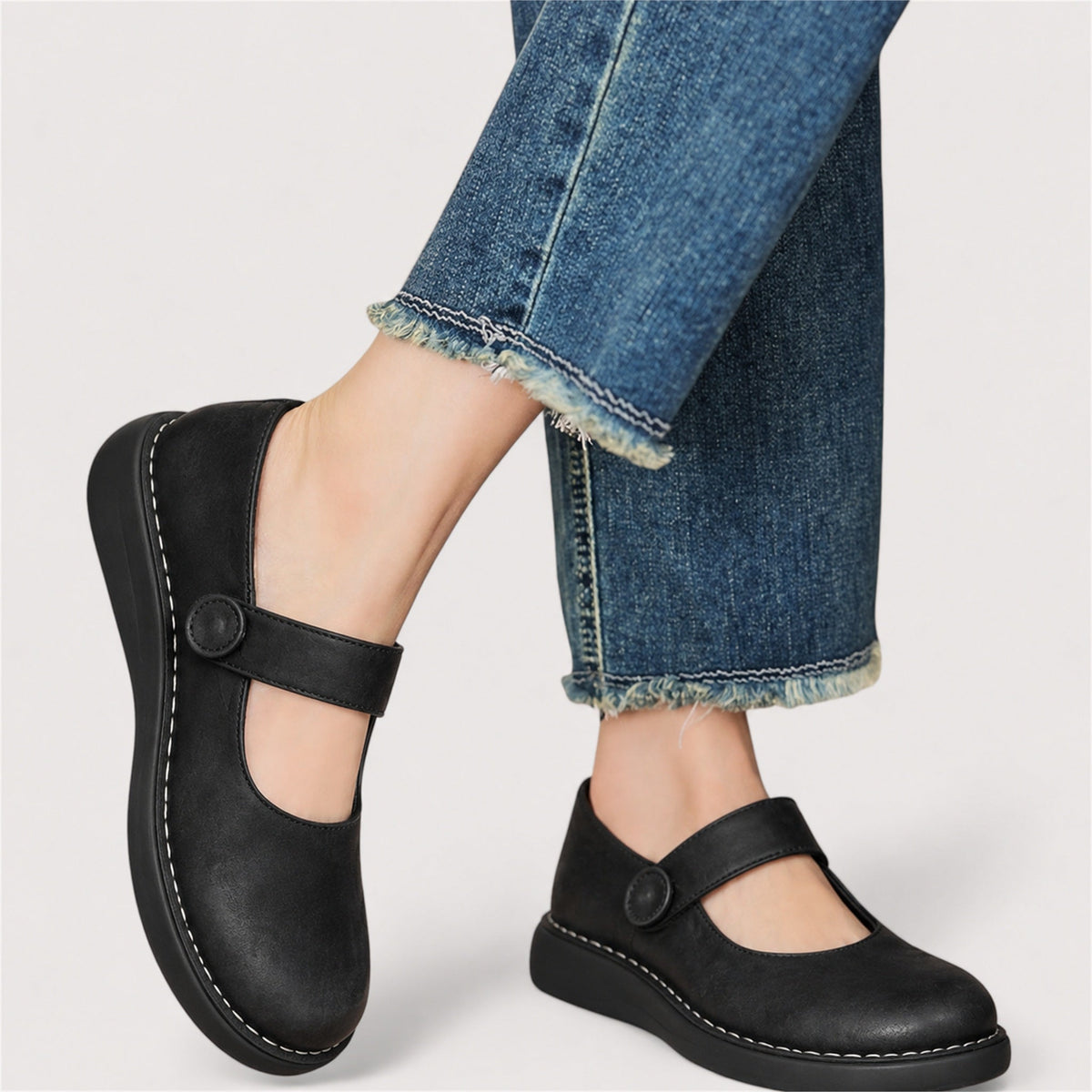 Heidi – Cushioned Mary Jane Shoes