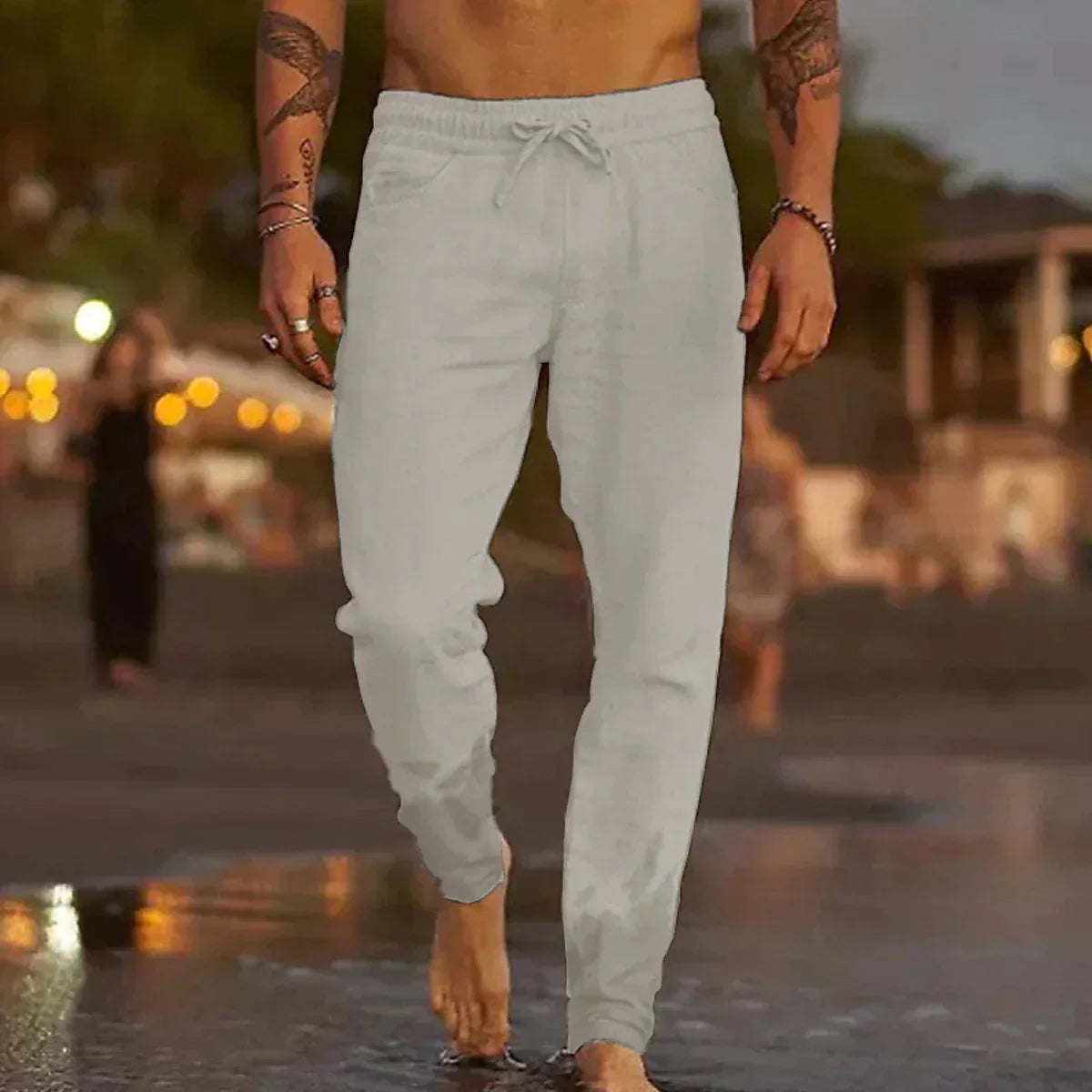 Charles – Linen Beach Pants for Breezy Summer Comfort