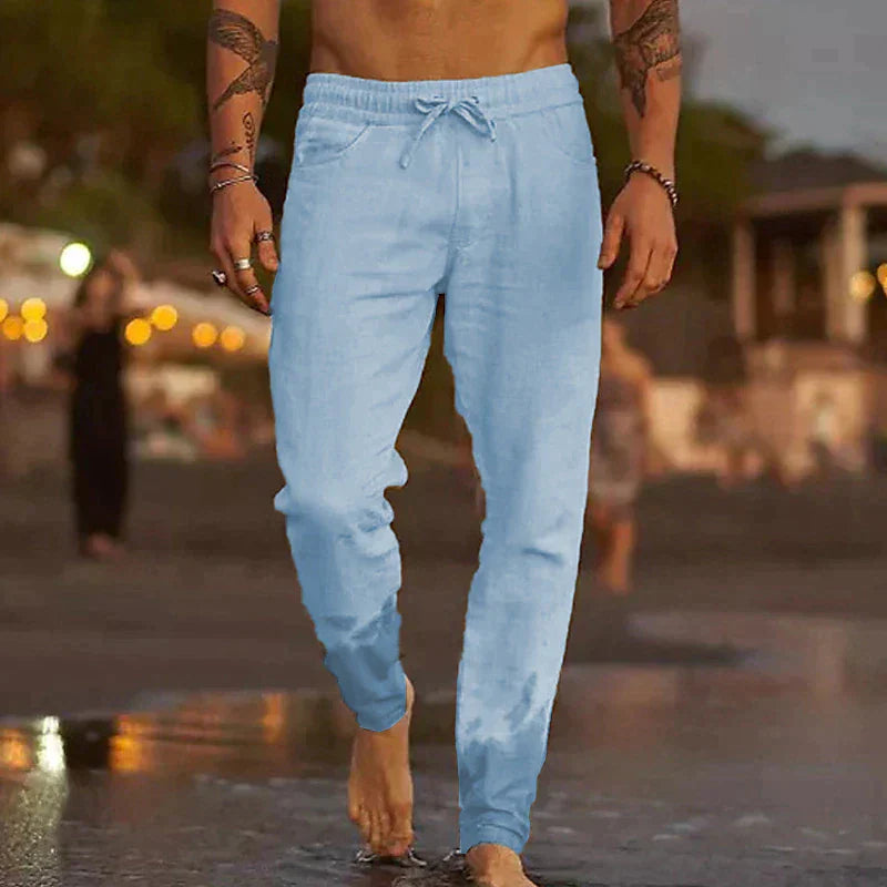 Charles – Linen Beach Pants for Breezy Summer Comfort