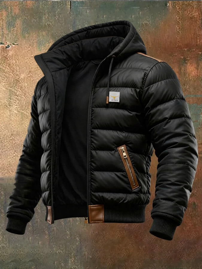 James - Black Padded Winter Jacket
