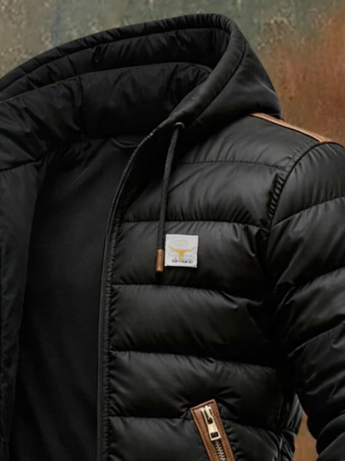 James - Black Padded Winter Jacket