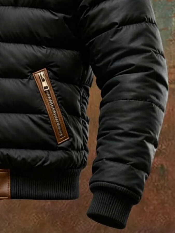 James - Black Padded Winter Jacket