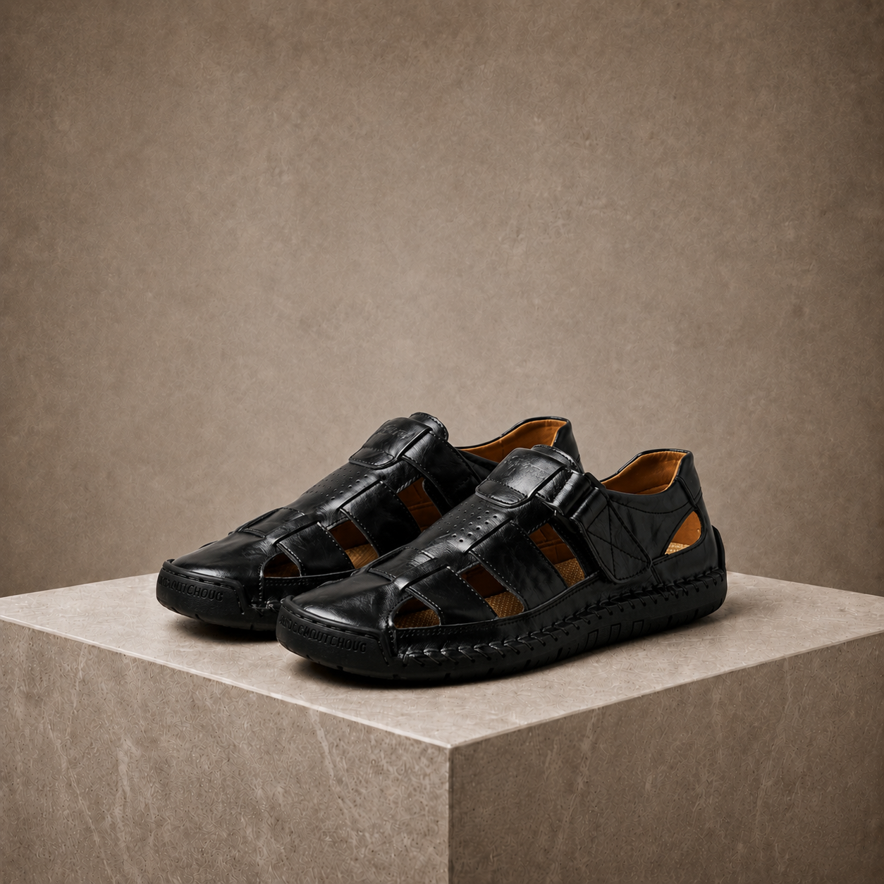 Mikko - Full-Grain Leather Fisherman Sandals