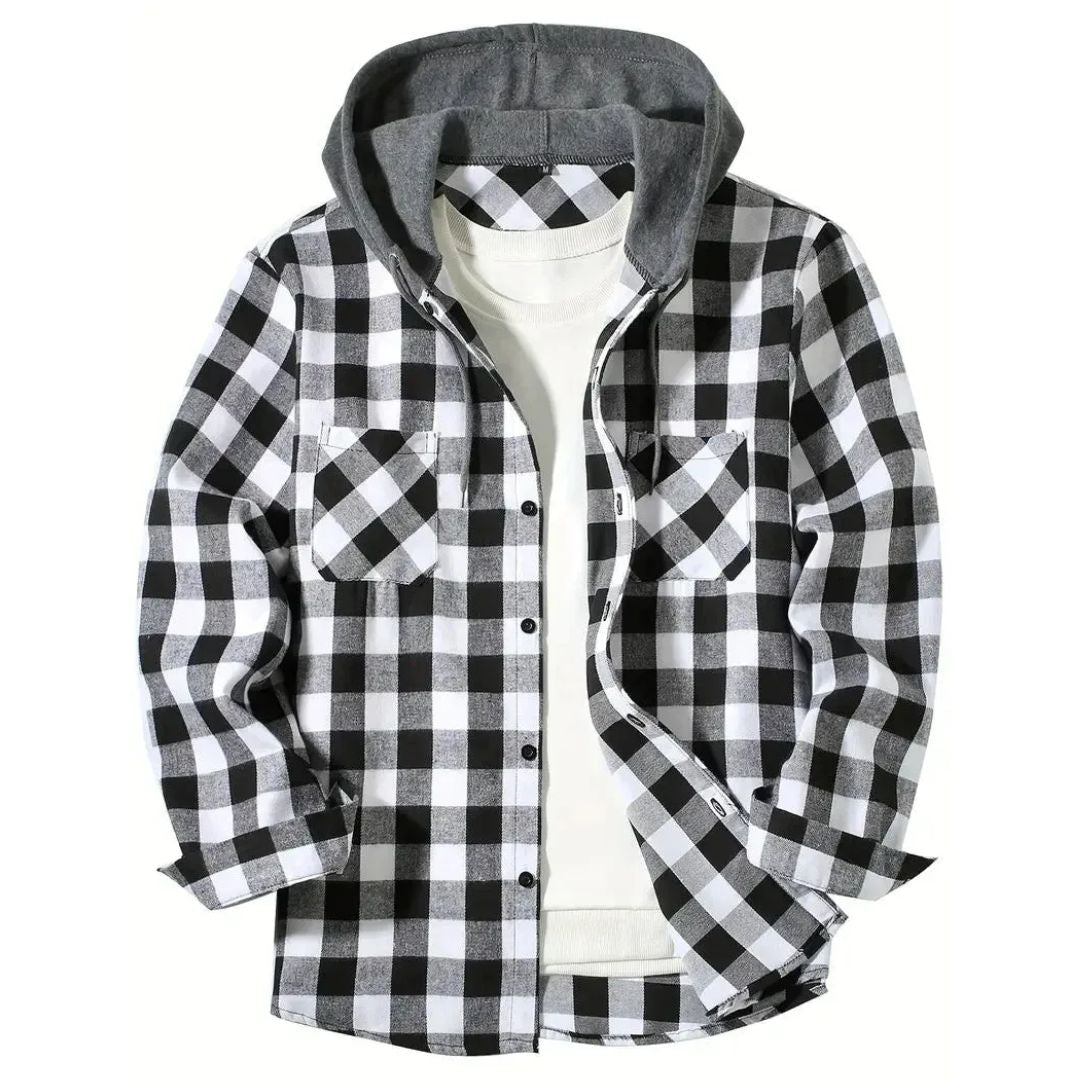 Jordan – Urban Plaid Hooded Jacket