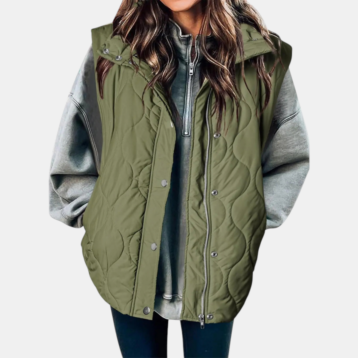 Wren - Quilted Hooded Puffer Vest