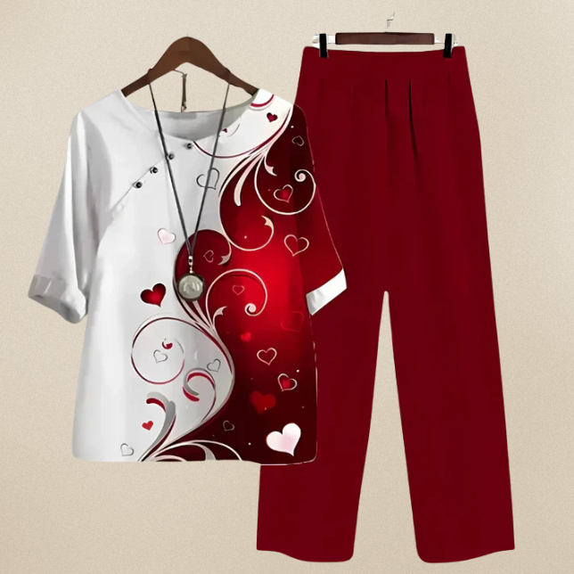 Katy – Comfortable and chic shirt and pants set