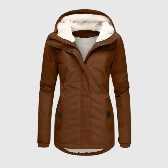 Julliete – Waterproof Long Winter Coat with Hood