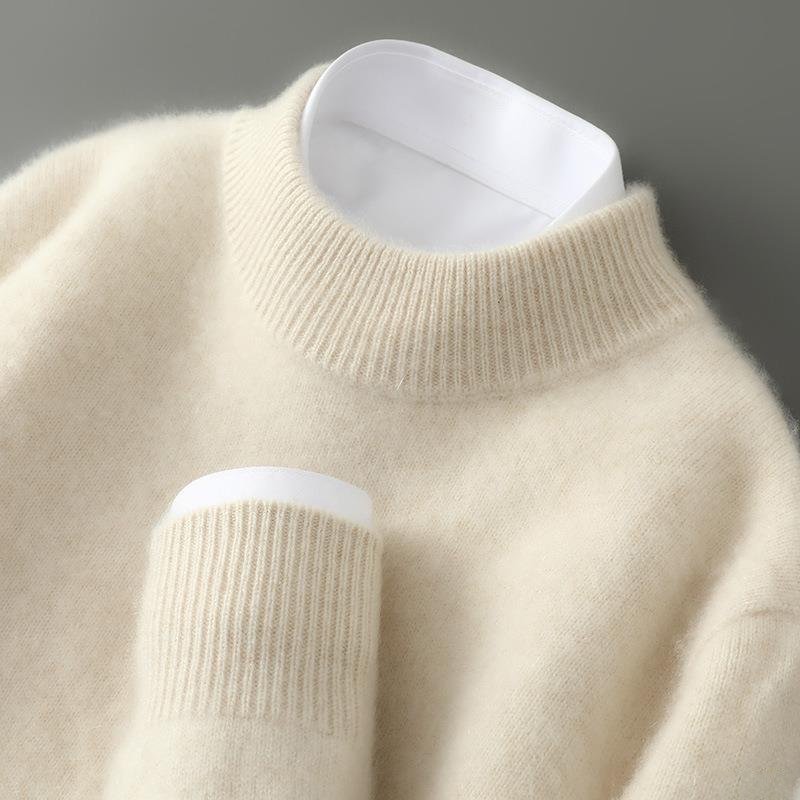 Harlow - Soft Cashmere-Blend Mock Neck Sweater