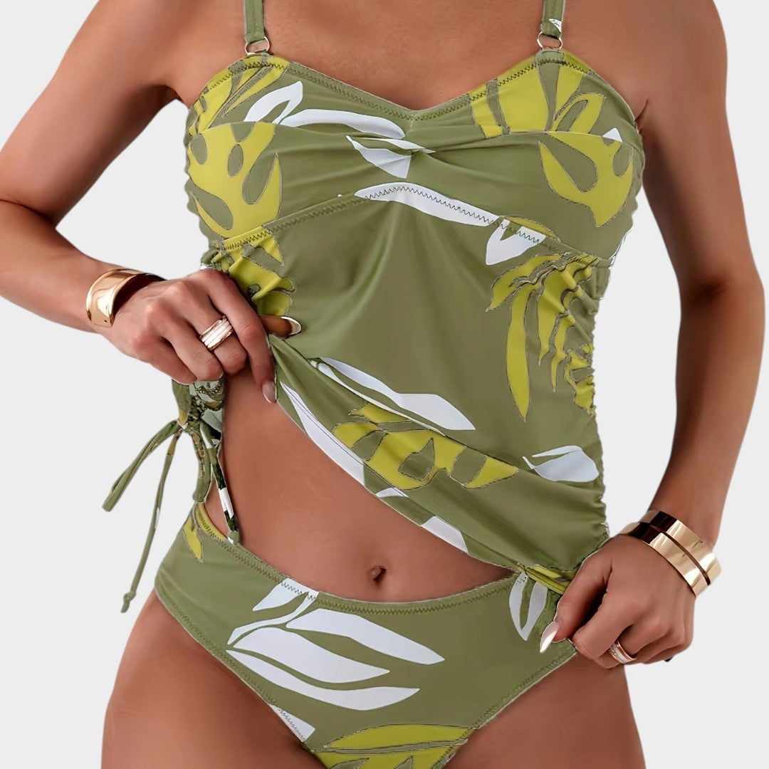 Zai - Tropical Leaf Print Bikini