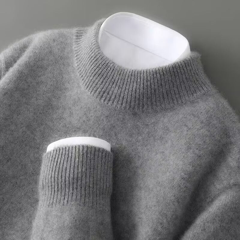 Harlow - Soft Cashmere-Blend Mock Neck Sweater