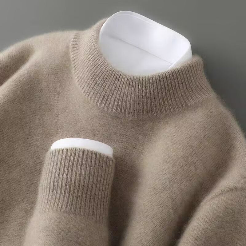 Harlow - Soft Cashmere-Blend Mock Neck Sweater