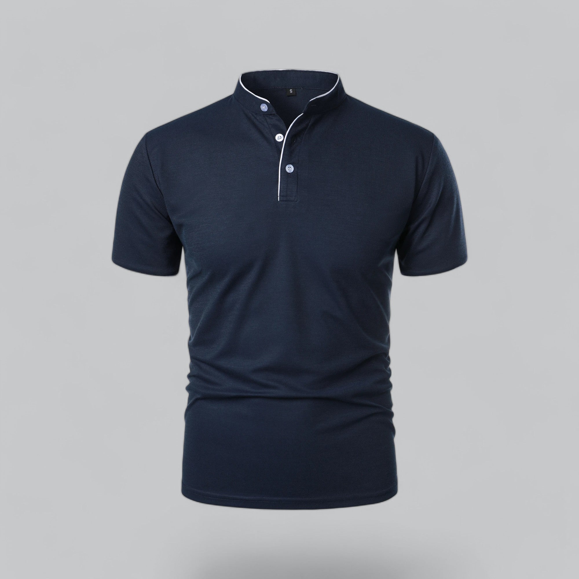 Wilfred - Collarless Polo Shirt