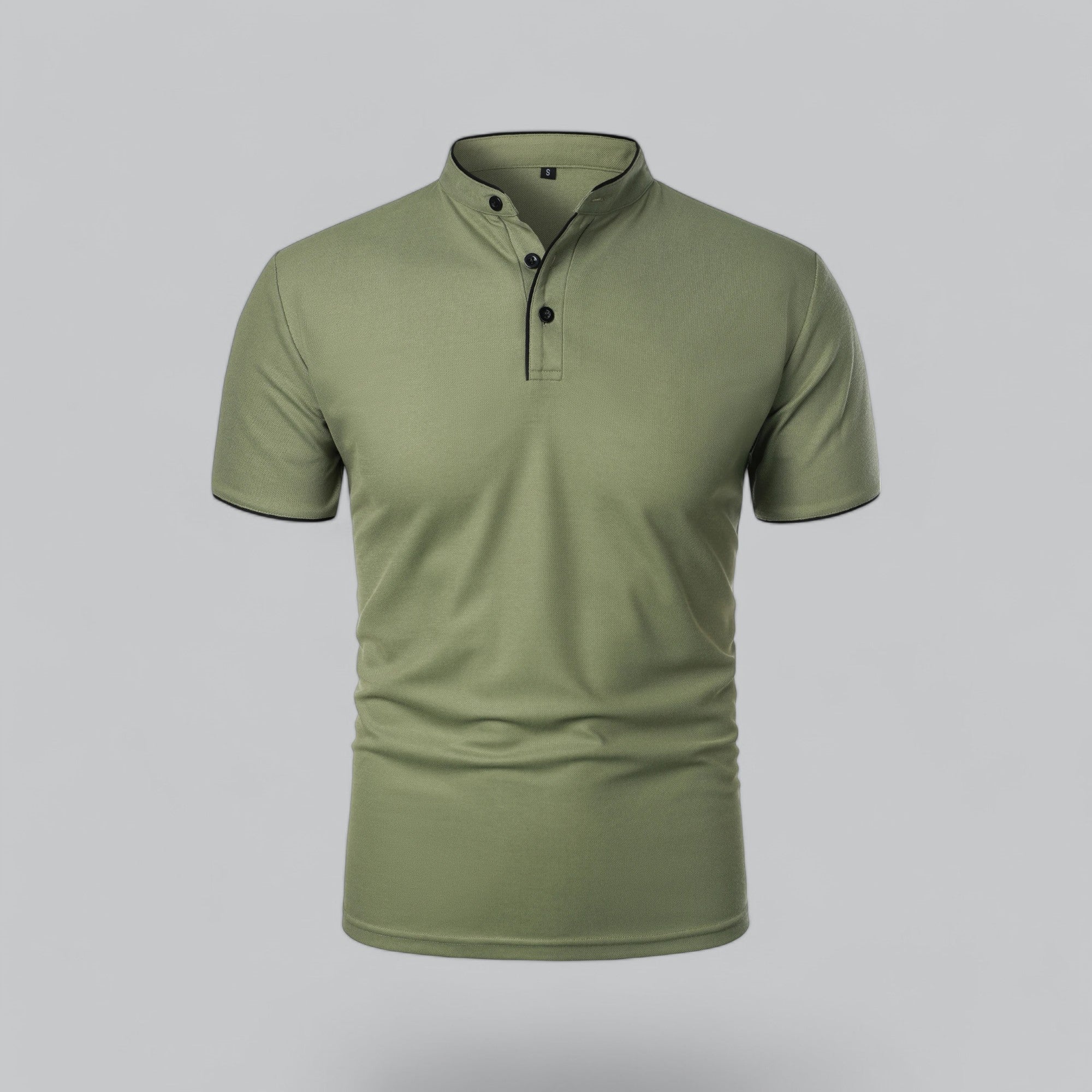 Wilfred - Collarless Polo Shirt