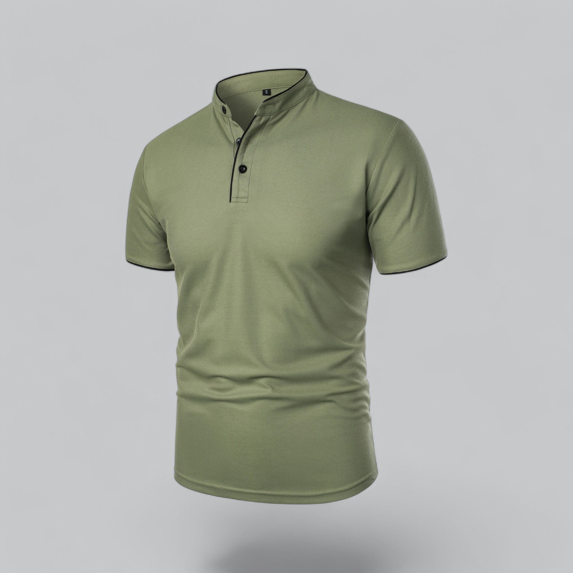 Wilfred - Collarless Polo Shirt