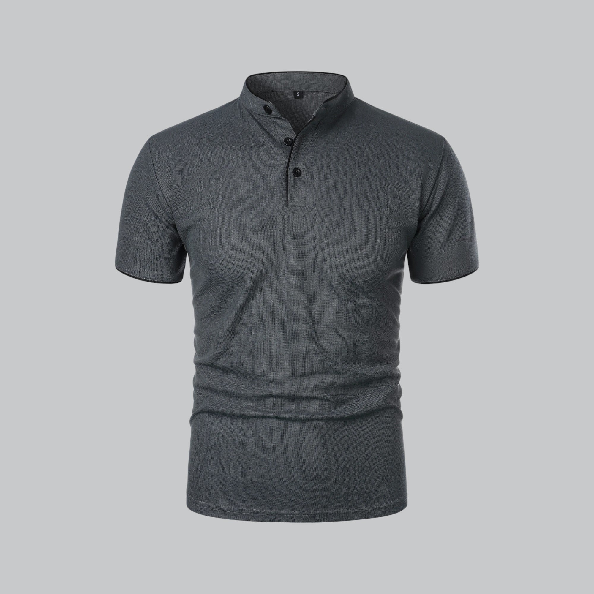Wilfred - Collarless Polo Shirt